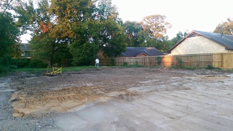 Cleared and graded residential lot