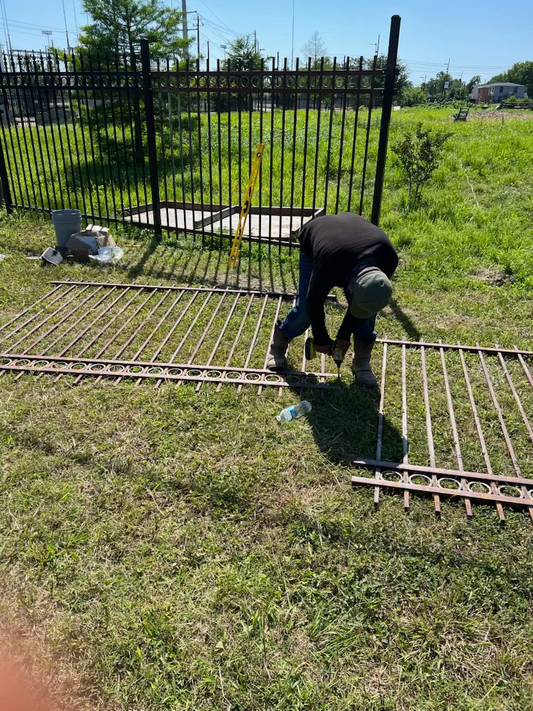 New iron fence